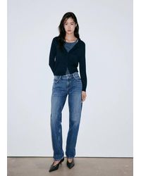 Mango - Low-Rise Slim Jeans - Lyst