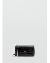 Mango - Croco Crossbody Bag - Lyst