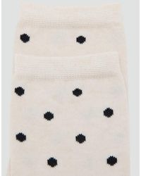 Mango - Polka Dot Socks - Lyst