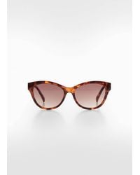 Mango - Resin Frame Sunglasses Chocolate - Lyst