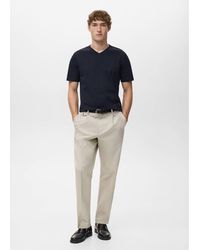 Mango - Slim Fit T-Shirt 180Gsm - Lyst