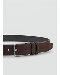 Mango - Nappa Leather Belt - Lyst