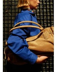 Mango - Suede Shoulder Bag - Lyst