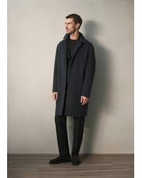 Mango - Wool-Cashmere Blend Coat With Pockets - Lyst