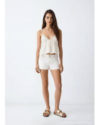 MANGO TEEN - Top With Embroidered Details - Lyst
