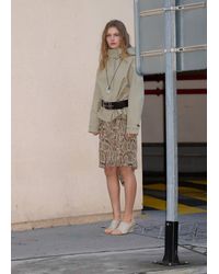 Mango - Animal-Print Midi-Skirt - Lyst