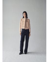 Mango - Double-Breasted Tweed Jacket - Lyst