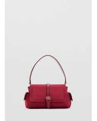 Mango - Shoulder Bag With Pockets And Buckle - Lyst