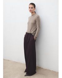 Mango - Lurex Knitted Sweater - Lyst