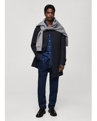 Mango - Quilted Water-Repellent Trench Coat - Lyst