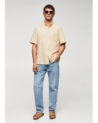 Mango - Regular-fit 100% Cotton Shirt Pastel - Lyst