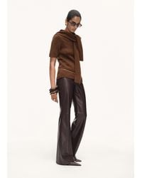 Mango - Leather-Effect Skinny Trousers - Lyst