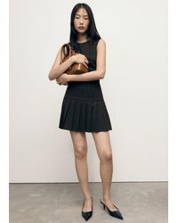 Mango - Kurzes Kleid Mit Faltendetails - Lyst