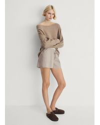 Mango - Pyjama-Shorts Mit Streifen Und Elastischem Detail - Lyst