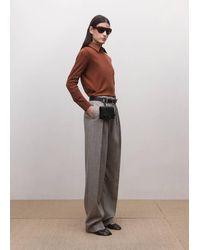 Mango - 100% Wool Round-Neck Sweater - Lyst