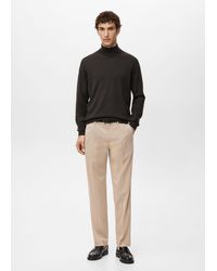Mango - 100% Merino Wool Roll Neck Jumper - Lyst