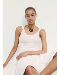 Mango - Rigid Collar With Circular Beading - Lyst