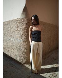 Mango - Lyocell Strap Neck Top - Lyst