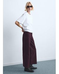 Mango - Catherin Culotte High-Rise Jeans - Lyst