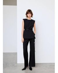Mango - Combined Jumpsuit With Bead Embellishment Belt - Lyst