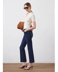 Mango - Sienna Flared Cropped Jeans - Lyst