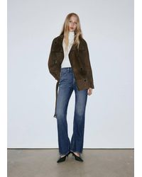 Mango - Mid-Rise Flared Jeans - Lyst