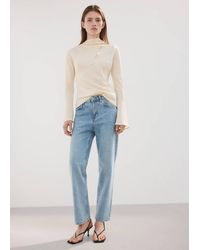 Mango - Mid-Rise Straight Jeans - Lyst