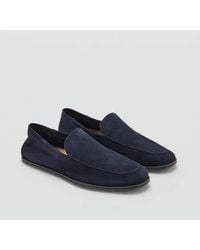 Mango - Suede Leather Loafers - Lyst
