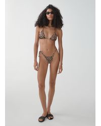 Mango - Leopard Bikini Bottom - Lyst