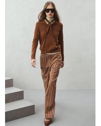 Mango - Straight Striped Jeans - Lyst