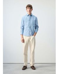 Mango - 100% Cotton Relaxed-Fit Shirt - Lyst