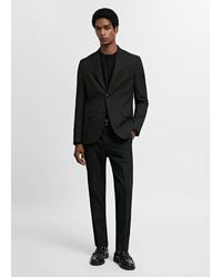 Mango - Stretch Fabric Super Slim-fit Suit Trousers - Lyst