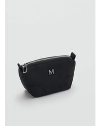 Mango - Logo Coin Purse With Zip - Lyst