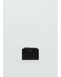 Mango - Small Braided Wallet - Lyst