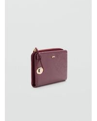 Mango - Kleine Mini-Geldbörse Mit Perlenverzierung - Lyst