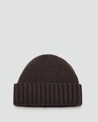 Mango - Ribbed Wool Blend Hat - Lyst