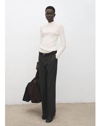 Mango - Fitted Sweater With Perkins Neck - Lyst