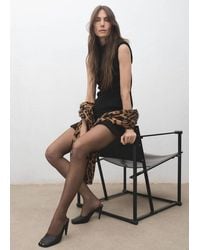 Mango - Leopard-Print Scarf - Lyst