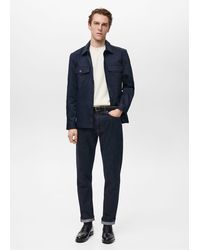 Mango - Tapered-Fit Selvedge Jeans - Lyst
