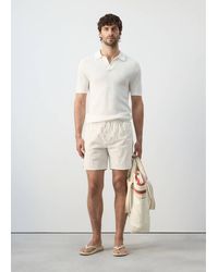 Mango - Basic Drawstring Swimsuit - Lyst