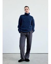 Mango - Bouclé Turtleneck Sweater - Lyst