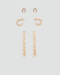 MANGO TEEN - Pack Of 3 Combined Earrings - Lyst