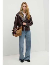 MANGO TEEN - Low-Waisted Straight-Leg Jeans - Lyst