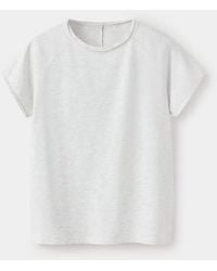 MANGO TEEN - Cotton T-Shirt With Stitching Details - Lyst