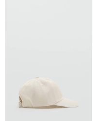 Mango - Cotton Visor Cap - Lyst