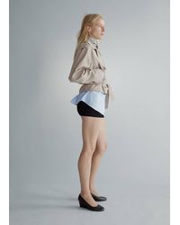 Mango - Short Trench Coat With Belt - Lyst