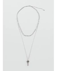 MANGO TEEN - Key Chain Necklace - Lyst