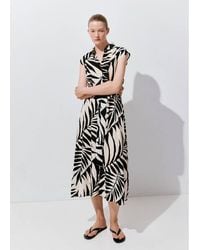 Mango - Printed Shirt Dress - Lyst