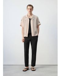Mango - Slim-Fit Trousers With Drawstring - Lyst