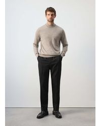 Mango - 100% Wool Turtleneck Sweater - Lyst